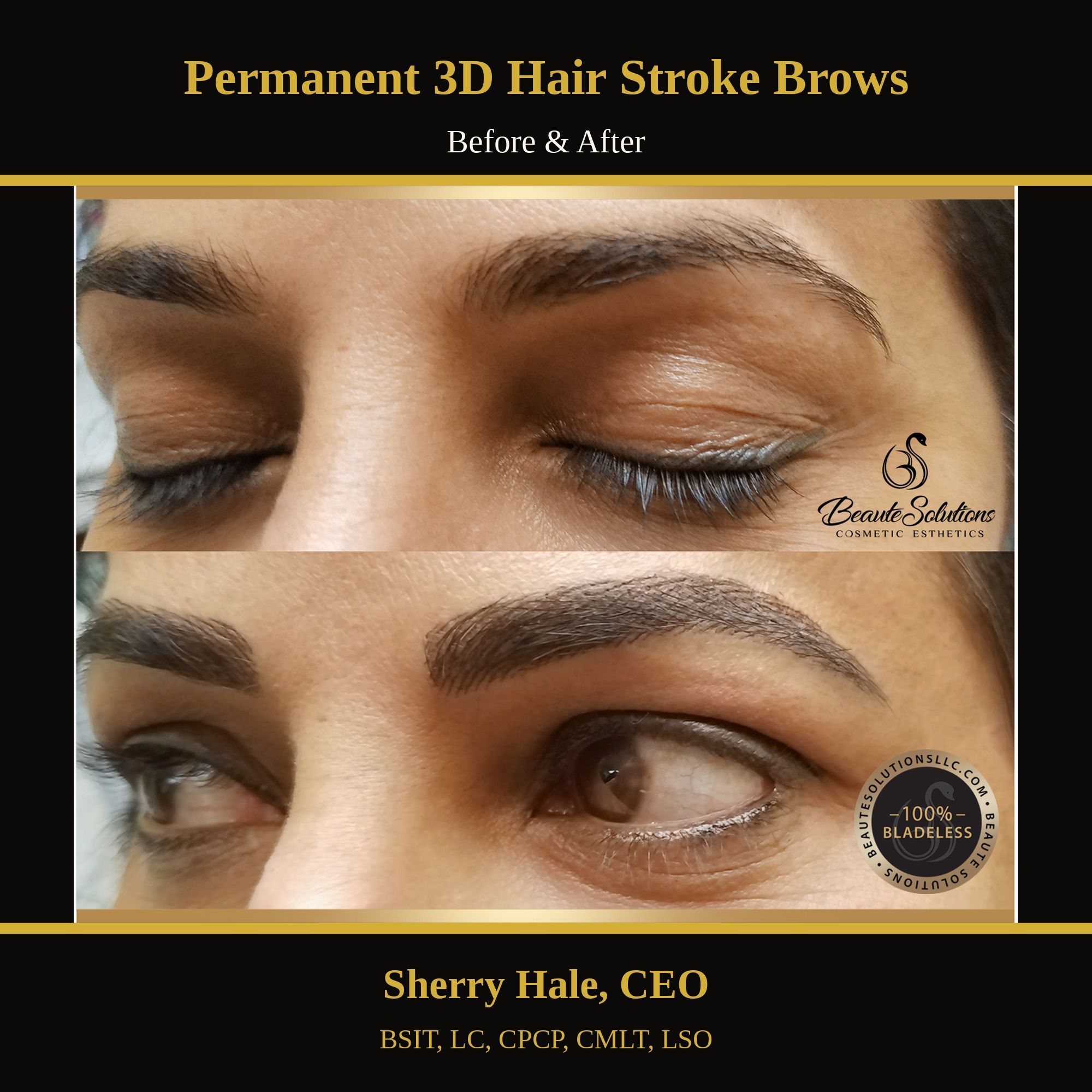 Permanent 3D hair stroke brows — before & after (3)