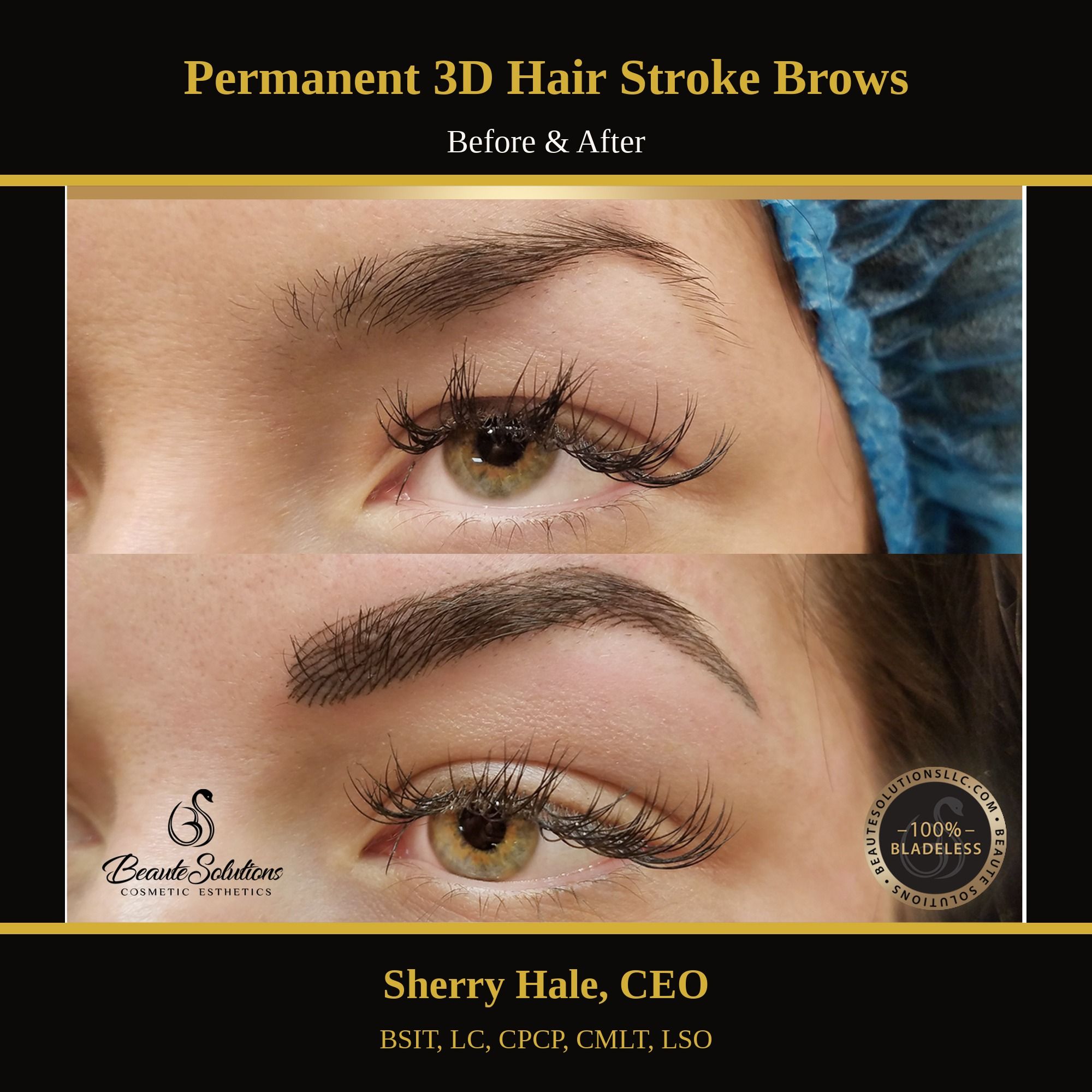 Permanent 3D hair stroke brows — before & after (1)