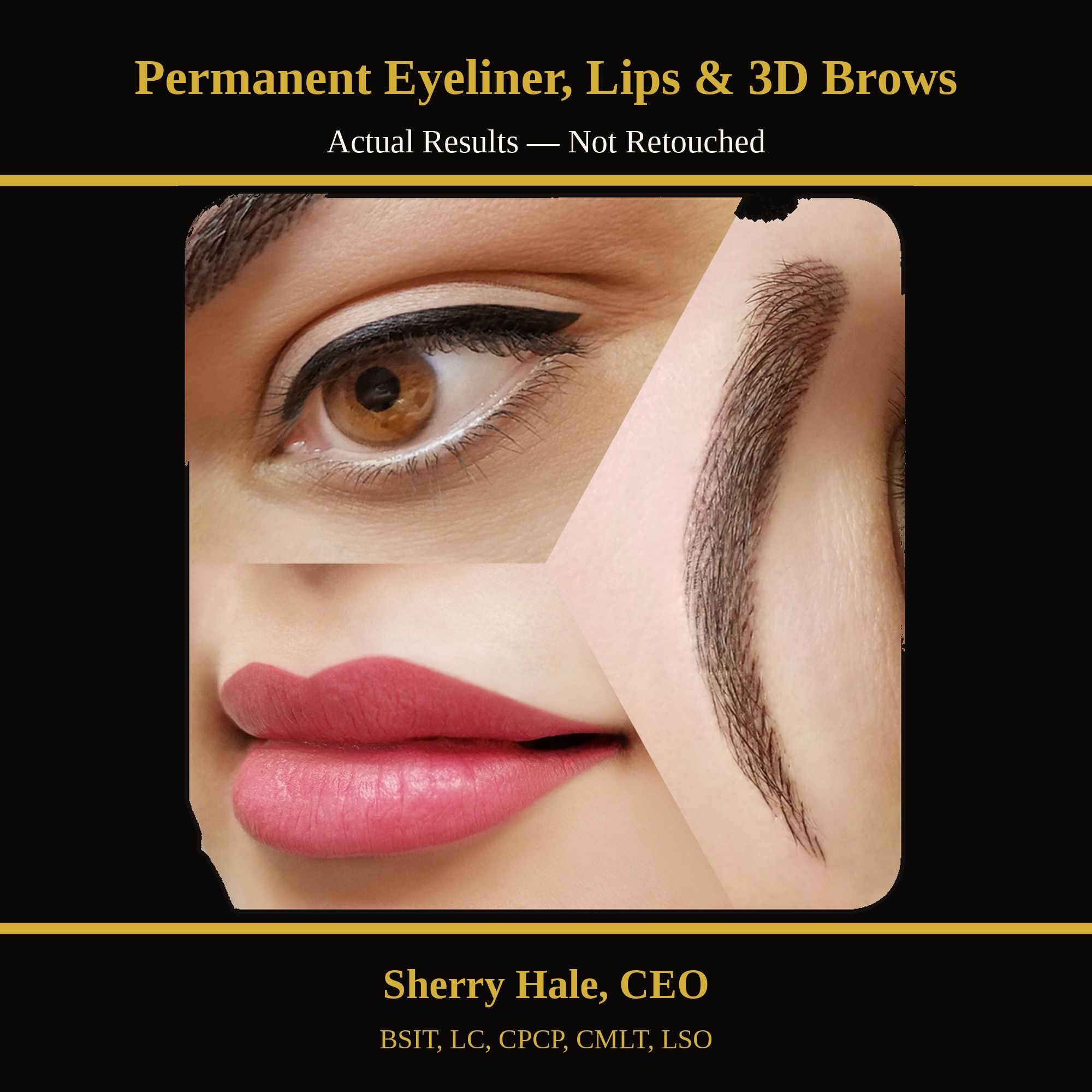 Permanent eyeliner, lips & 3D brows — portfolio