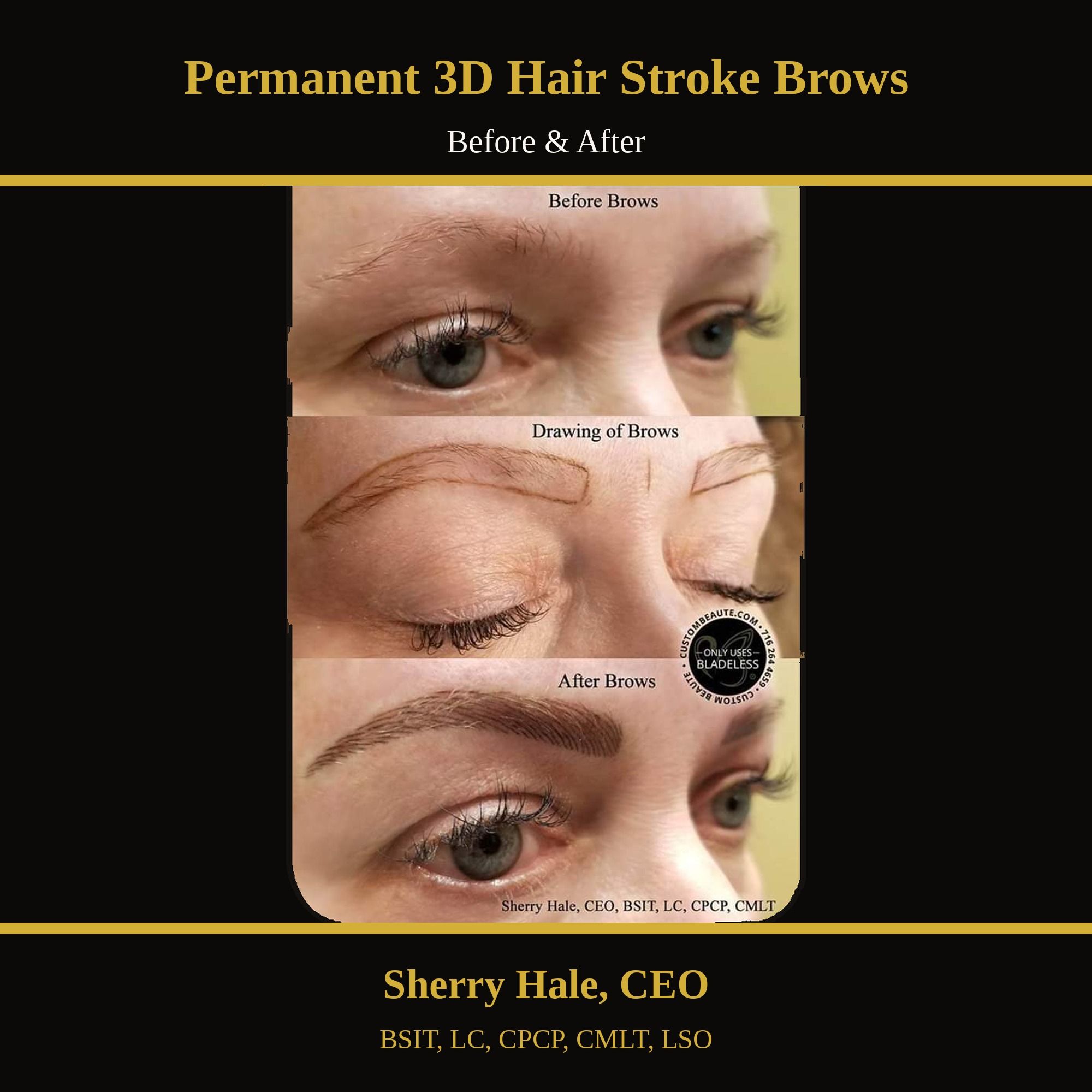 Permanent 3D hair stroke brows — before & after (10)